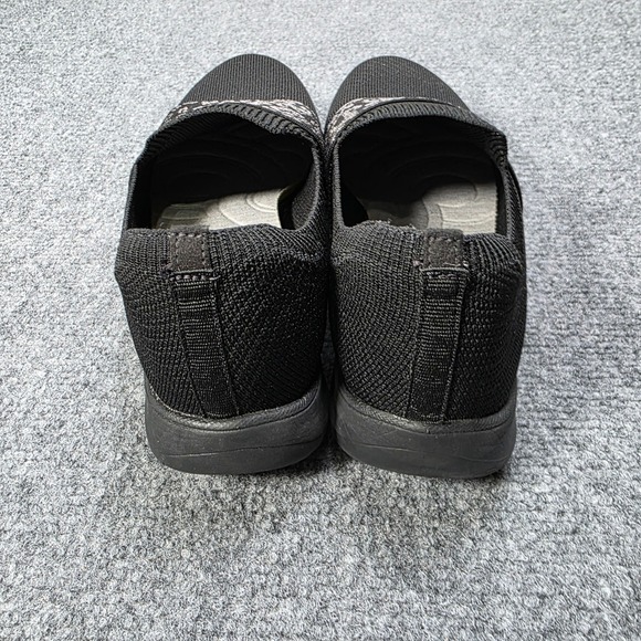 Clarks Women's Adella Stride Cloudsteppers Sneaker in Black Knit Lleopard Print - Picture 4 of 8